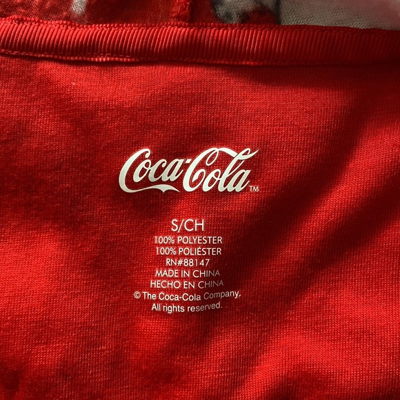 Coca Cola Coke Fleece Hooded Onesie - Picture 4 of 7